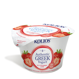 Kolios Strawberry Fat Free Yogurt 150gr